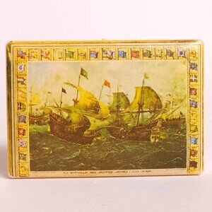 RARE  Four Days' Battle (Bataille des Quatre Jours) Trinket Box Made in Italy